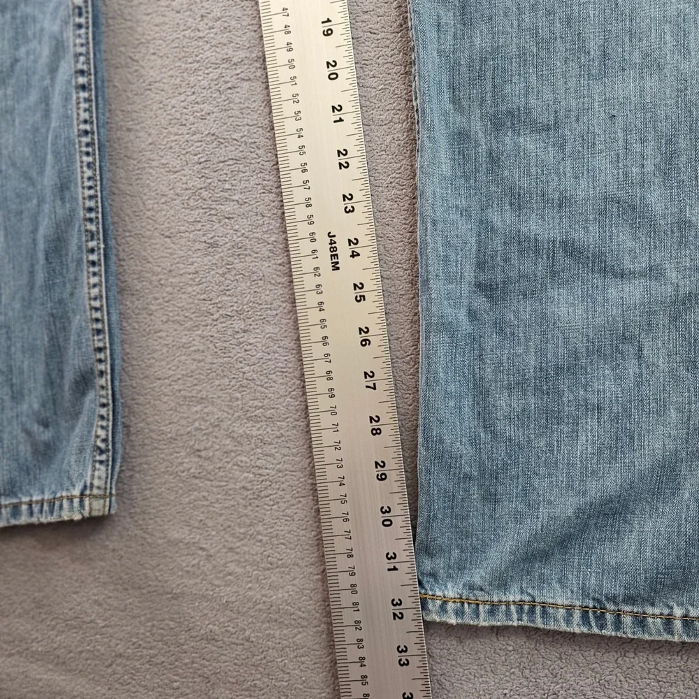 Levi's 505‎ Jeans Mens 34x34 Blue Denim Faded Streetwear Americana Straight Fit